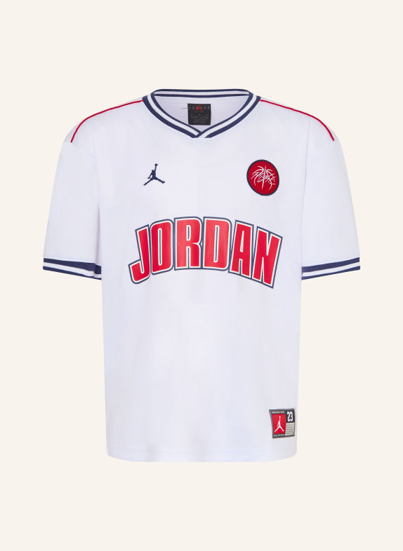 JORDAN Basketballtrikot JORDAN WEISS / ROT / DUNKELBLAU