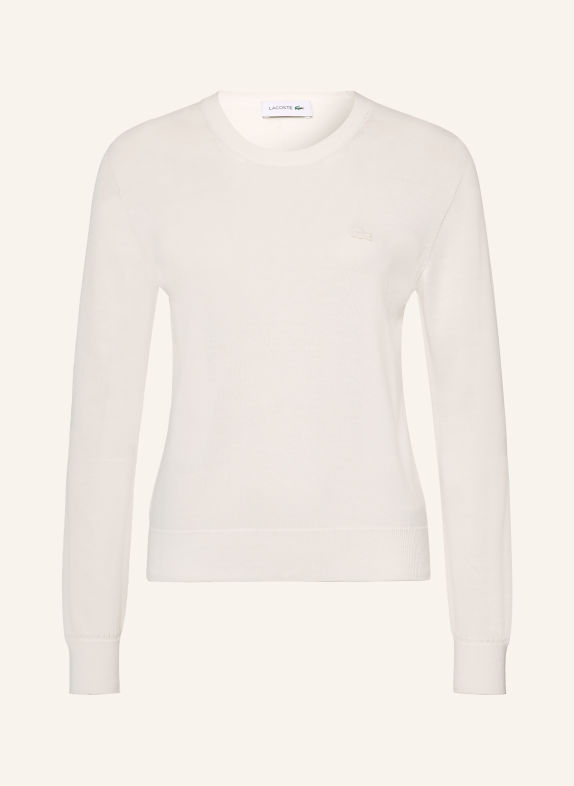 LACOSTE sweater WHITE