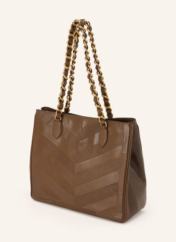VALENTINO GARAVANI Shopper LASEINE BRUIN / GOUD