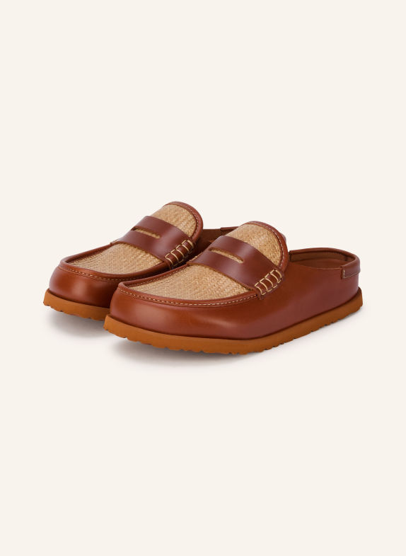 1774 BIRKENSTOCK Mule NAPLES WRAPPED RAFFIA KONIAKOWY / ZŁOTY / BEŻOWY