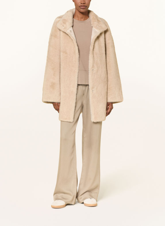 Juvia Kunstfell-Mantel NOA BEIGE