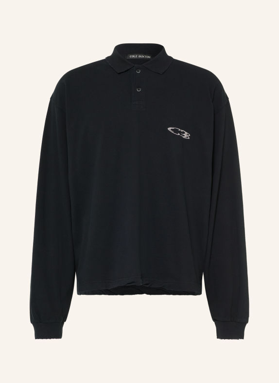 COLE BUXTON Piqué-poloshirt CB SURF ZWART / WIT