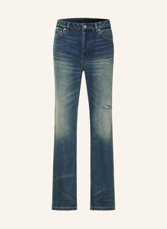 COLE BUXTON Destroyed jeans met rechte pasvorm DARK BLUE