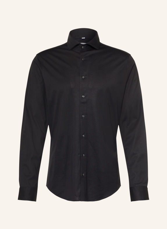 seidensticker Jersey shirt Shaped Fit ZWART