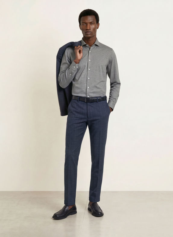 seidensticker Jersey shirt Shaped Fit GRIJS