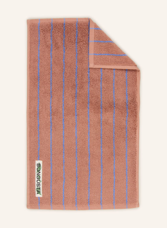 BONGUSTA Gastenhanddoek NARAM VIEUX ROSE / LICHTBLAUW