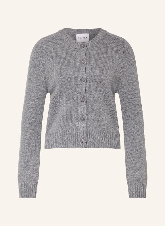KUJTEN Cardigan CAROLINE en cachemire GRIS