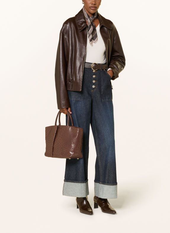 KAAI Shopper HORIZON MINI DARK BROWN / GOLD