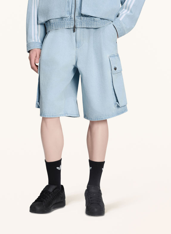 adidas Originals Cargoshorts ADILENIUM 5.0 med resår LJUSBLÅ