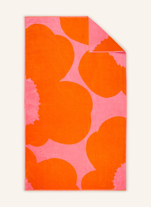 marimekko ISO UNIKKO Beach towel LIGHT RED / NEON ORANGE