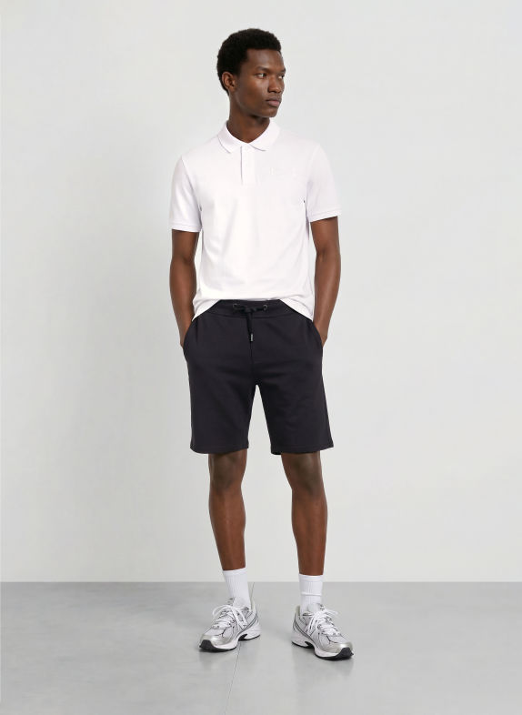 ELBSAND Piqué-poloshirt LIAS Regular Fit WIT