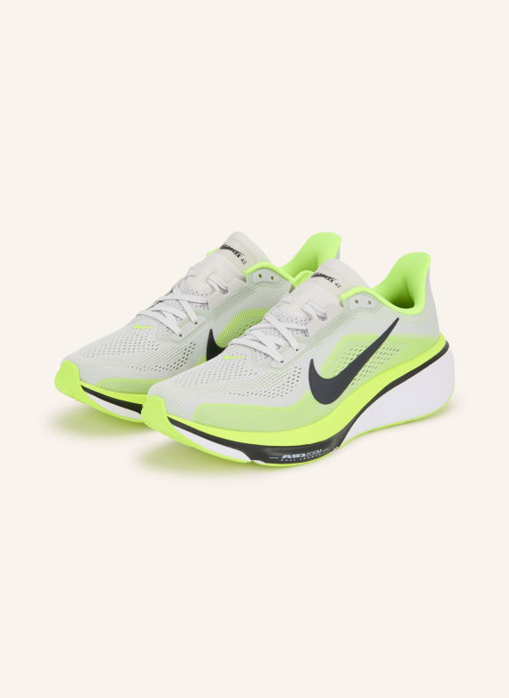 Nike Hardloopschoenen AIR ZOOM PEGASUS 42 LICHTGRIJS / NEONGROEN / ZWART