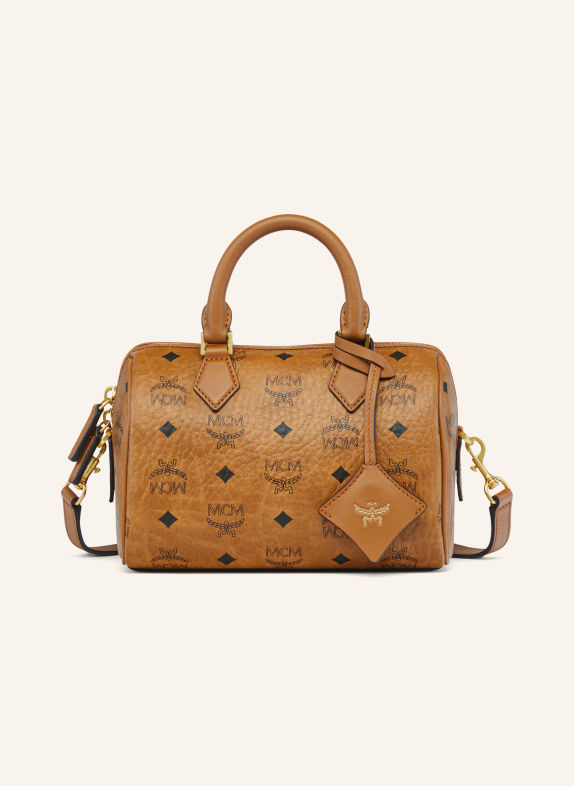 MCM Sac à main ELLA MEDIUM COGNAC / OR / NOIR