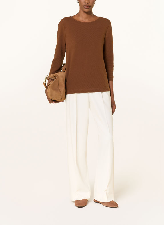ZAÍDA Shirt mit 3/4-Arm BRAUN