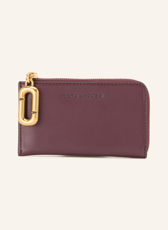 MARC JACOBS Geldbörse THE SCENE TOP ZIP MULTI WALLET DUNKELROT