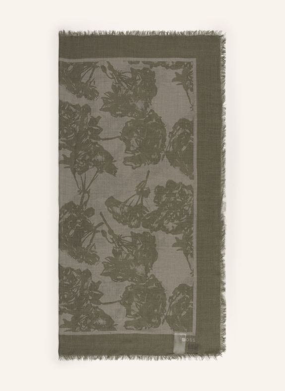 BOSS RENEVA Scarf DARK GREEN / GREEN