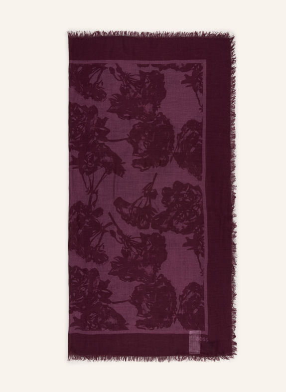 BOSS RENEVA Scarf DARK RED