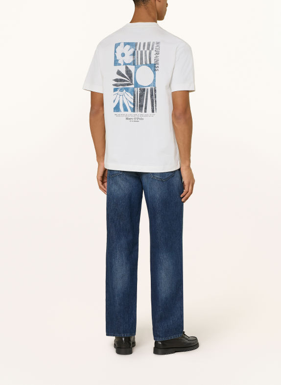 Marc O'Polo T-Shirt WEISS / DUNKELGRAU / BLAU