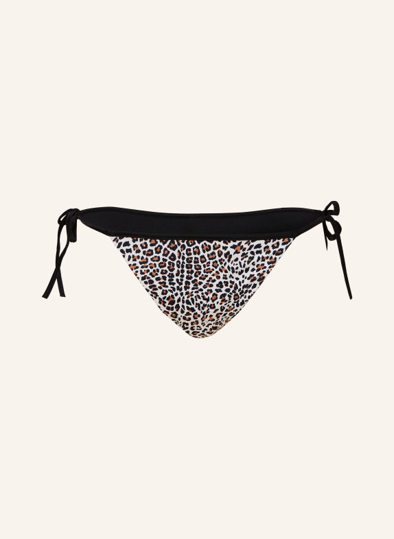 HUGO Triangel-bikinibroekje MONOGRAM ECRU / BRUIN / ZWART