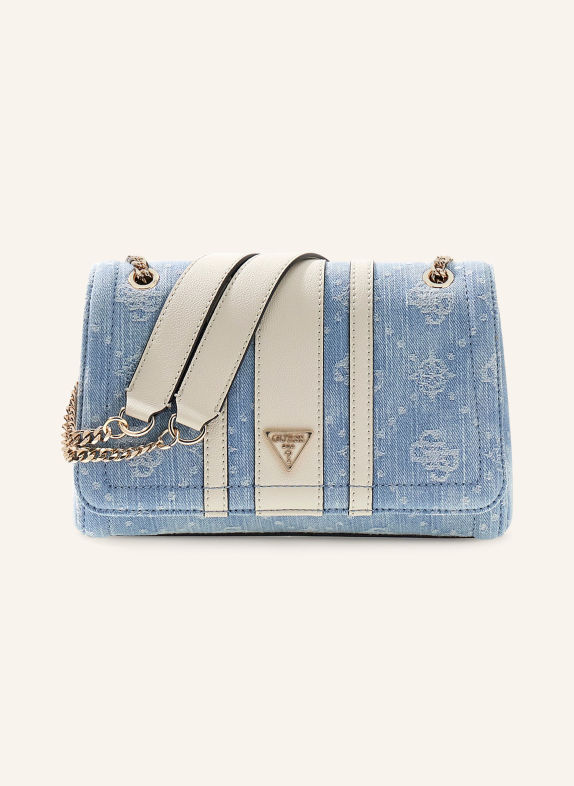 GUESS Sac à bandoulière NOELLE BLEU CLAIR / OR / BLANC