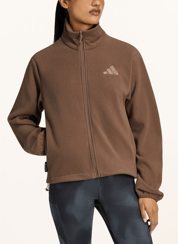 adidas TERREX Fleecejacke TERREX MULTI CLIMAWARM FULL ZIP BRAUN