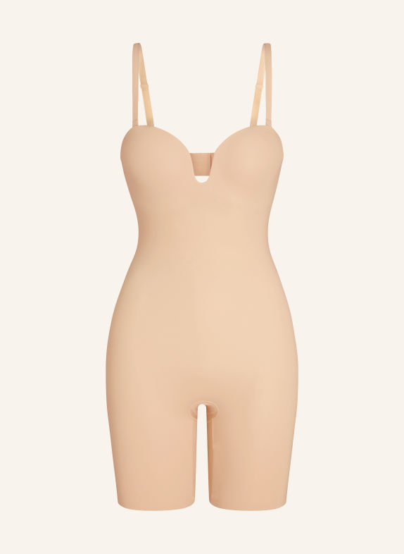 SPANX Body modelujące SPANXSHAPE™ SUIT YOUR FANCY BEZ RAMIĄCZEK DO POŚRODKA UD BS BEŻOWY