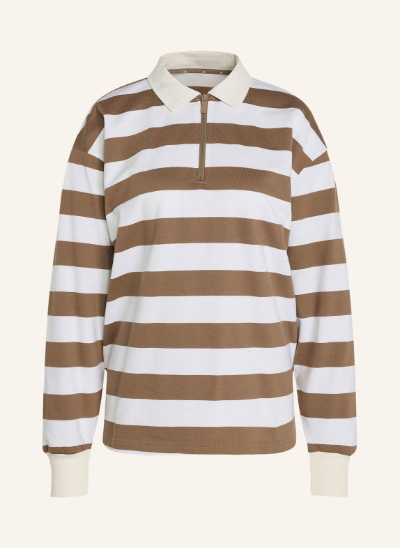 adidas Sweat-Poloshirt ESSENTIALS CONTEMPORARY FRENCH TERRY TAUPE / WIT