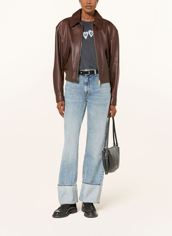HUGO Straight jeans GILISSI 445 TURQUOISE/AQUA
