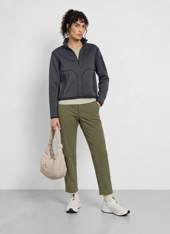 ARC'TERYX Fleece-Troyer COVERT SCHWARZ / DUNKELGRAU