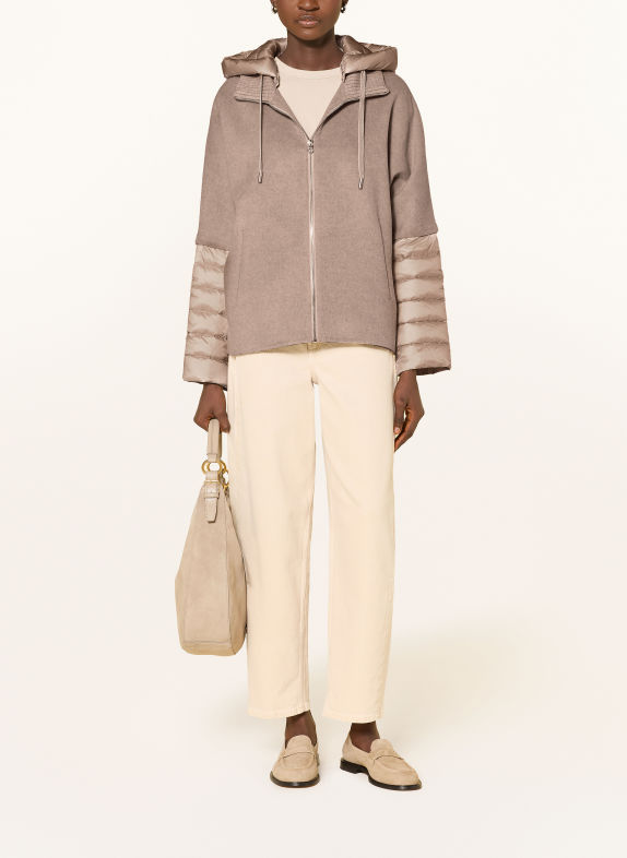 MILESTONE Jacke MSAZALEA im Materialmix CAMEL / BEIGE