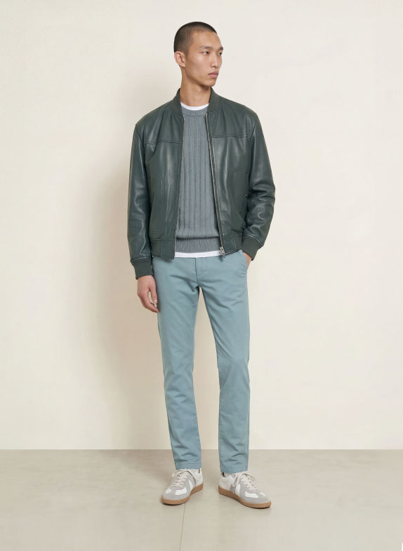 BOSS Chino Slim Fit BLAUGRAU