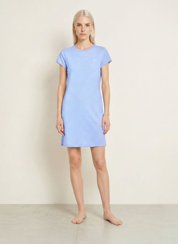 LAUREN RALPH LAUREN Night dress BLUE / WHITE
