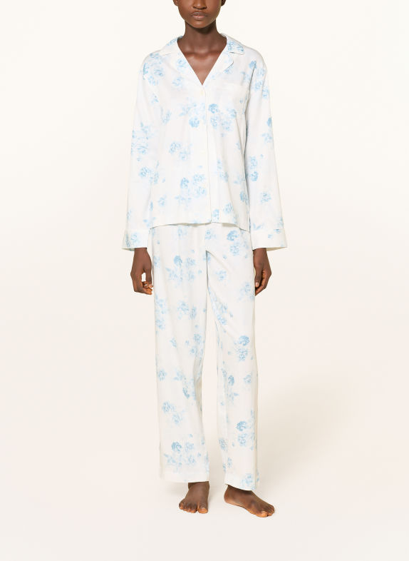 LAUREN RALPH LAUREN Pyjama WIT / PETROL