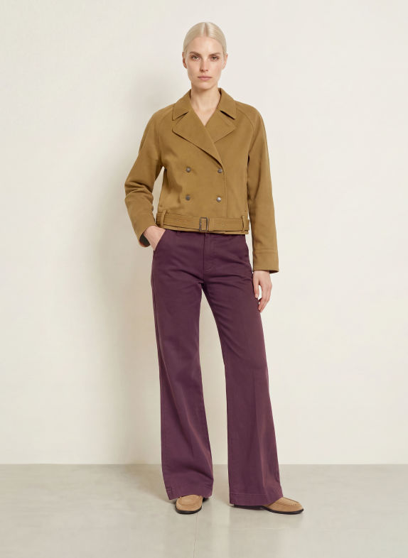 BRAX Bootcut broek MAINE DONKERROOD