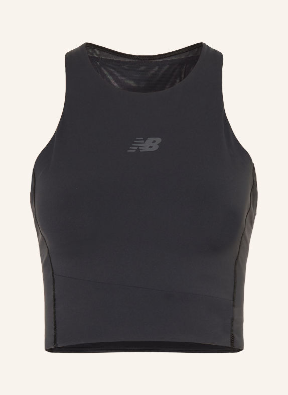 new balance Cropped Functional Top BLACK