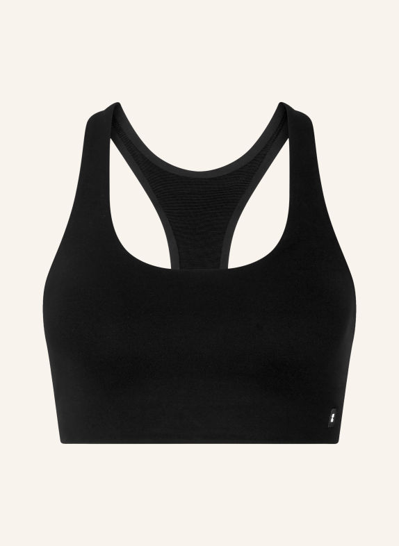 On STUDIO RACERBACK Sports bra with Mesh BLACK