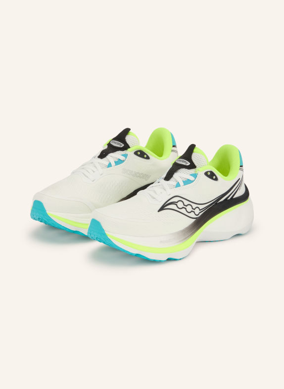 saucony Hardloopschoenen HURRICANE 26 WIT / NEONGEEL / TURQUOISE