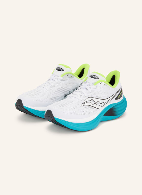 saucony Hardloopschoenen TRIUMPH 24 WIT / NEONGEEL / ZWART
