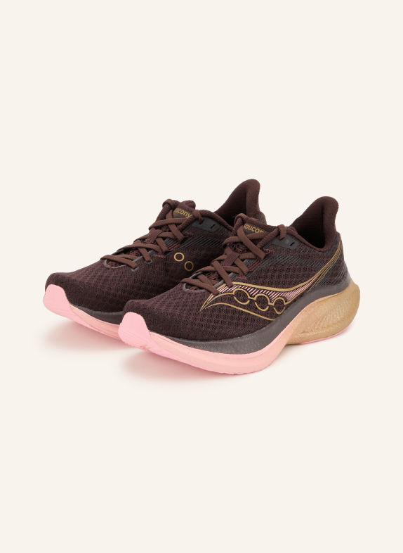 saucony Buty do biegania ENDORPHIN SPEED 5 CIEMNOBRĄZOWY / ZŁOTY / BLADORÓŻOWY