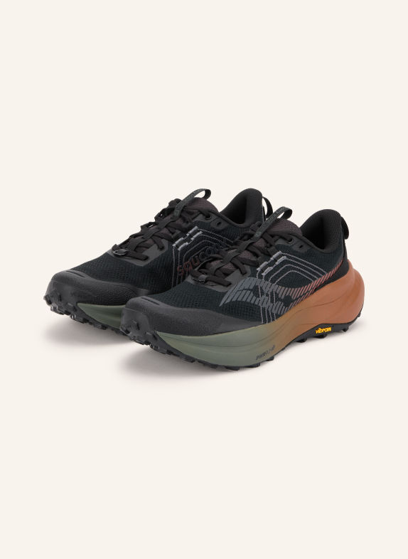 saucony Běžecké trailové boty XODUS ULTRA 4 ČERNÁ / HNĚDÁ