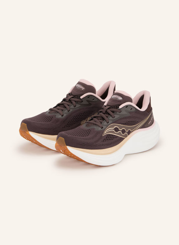 saucony Buty do biegania TRIUMPH 24 CIEMNOBRĄZOWY / ZŁOTY / BLADORÓŻOWY