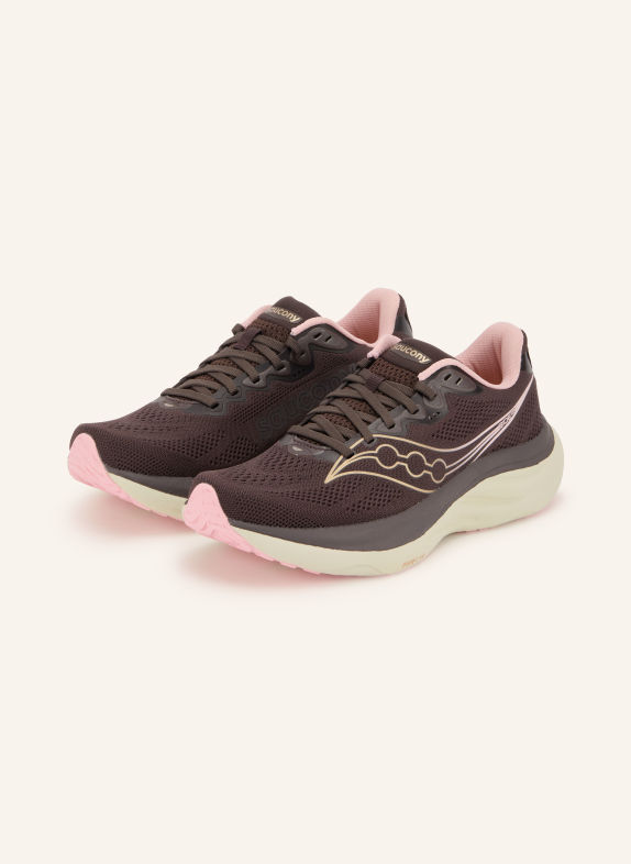 saucony Buty do biegania RIDE 19 CIEMNOBRĄZOWY / JASNORÓŻOWY / BEŻOWY