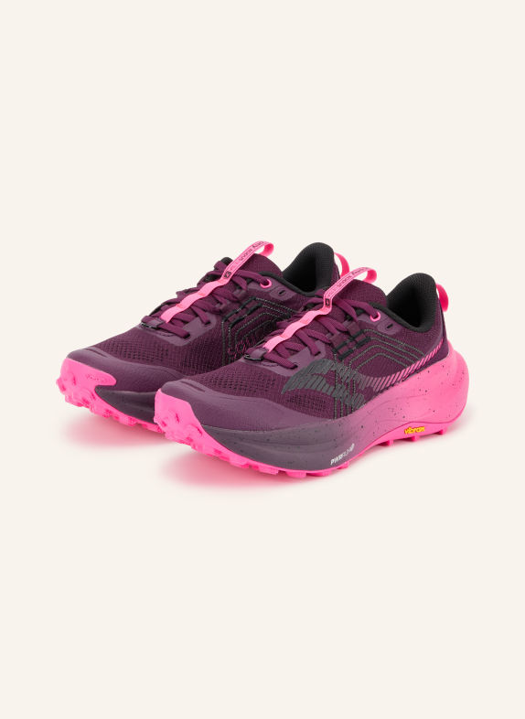saucony Buty do biegania w terenie XODUS ULTRA 4 FIOLETOWY / JASKRAWY MOCNORÓŻOWY