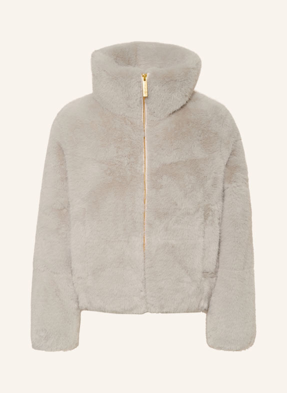 molo Veste en fausse fourrure HAVI GRIS CLAIR