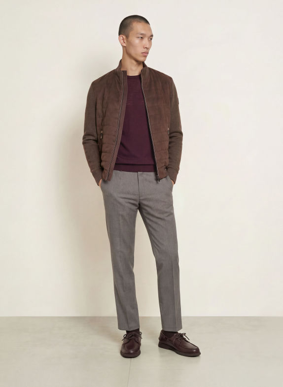 MILESTONE Blouson MSSTANLEY din material mixt MARO ÎNCHIS