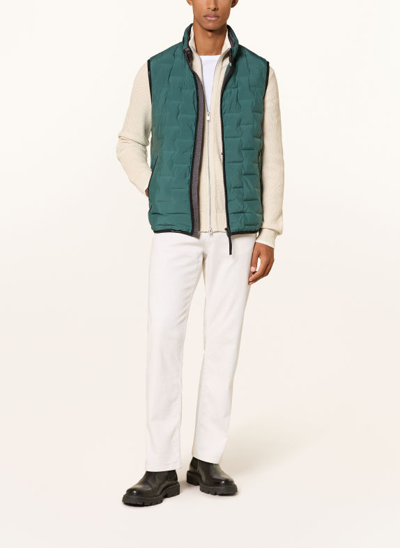 MILESTONE Gewatteerd vest MSMALCOM TURQUOISE