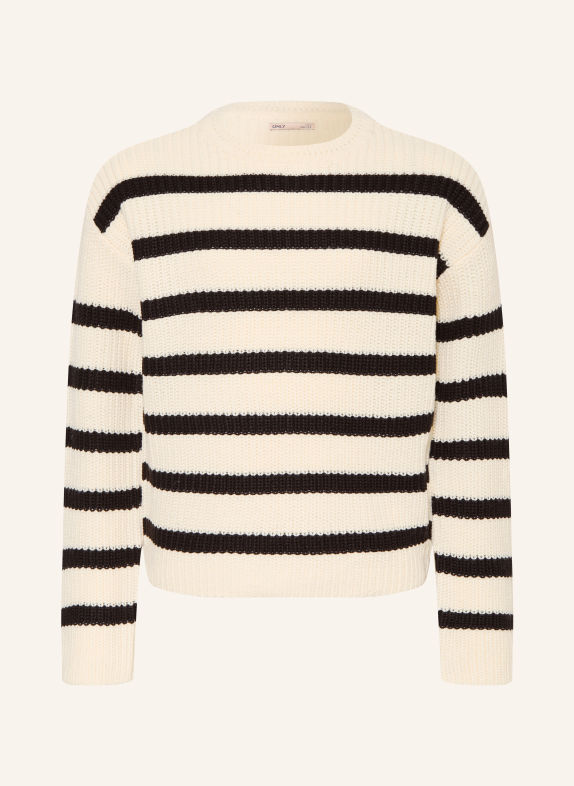 ONLY Pullover ECRU / SCHWARZ