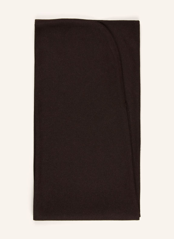 GESTUZ GZVENJA Scarf with Hood DARK BROWN