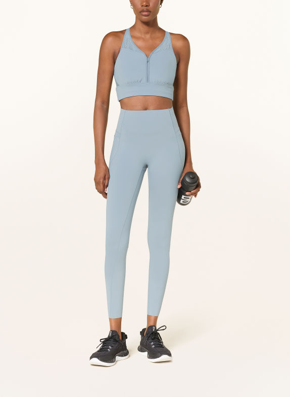 UNDER ARMOUR Cropped top VANISH ELITE met uitsnijding BLAUWGRIJS