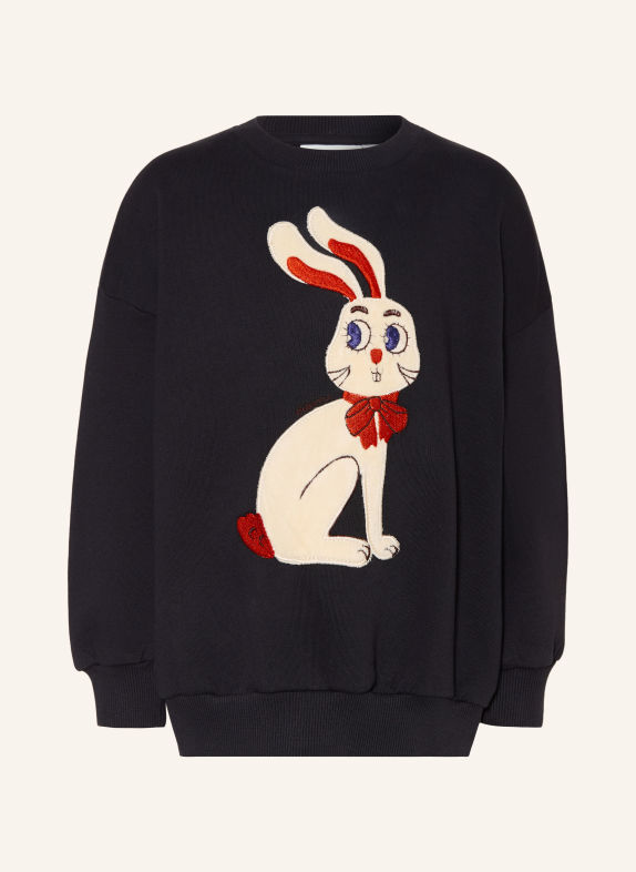 mini rodini Sweatshirt SCHWARZ / ECRU / ROT
